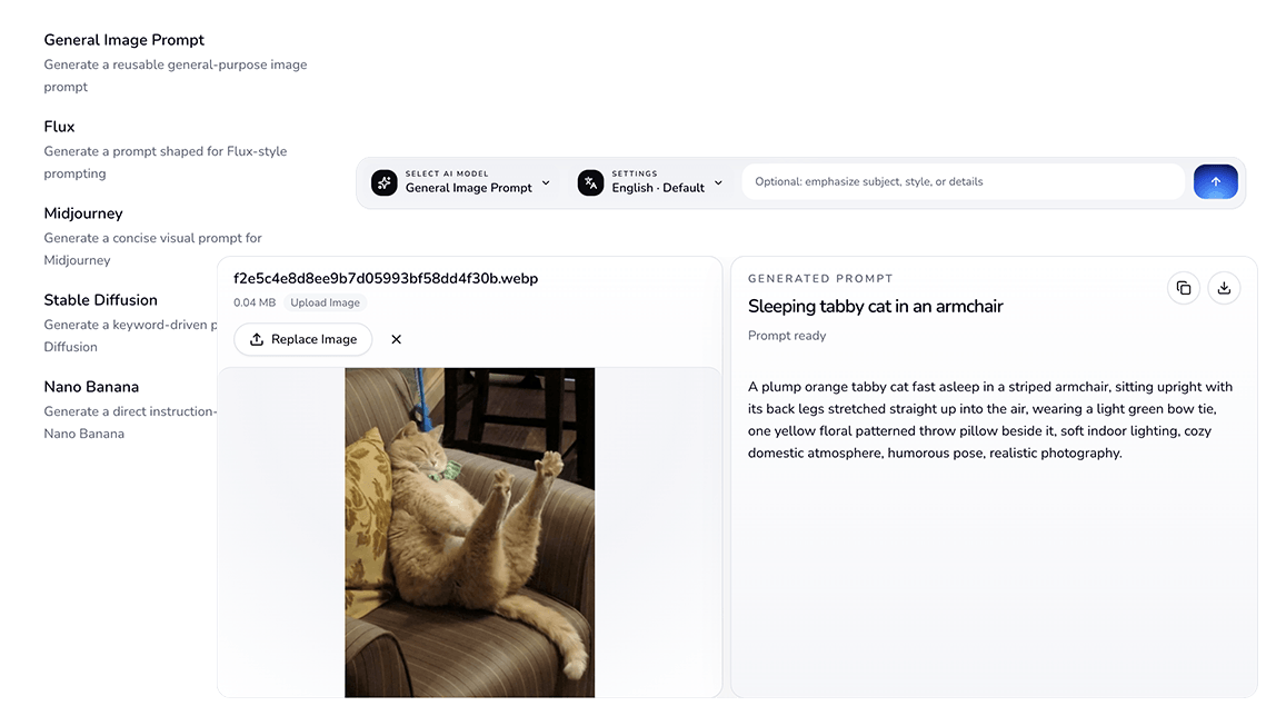 How to use Image to Prompt